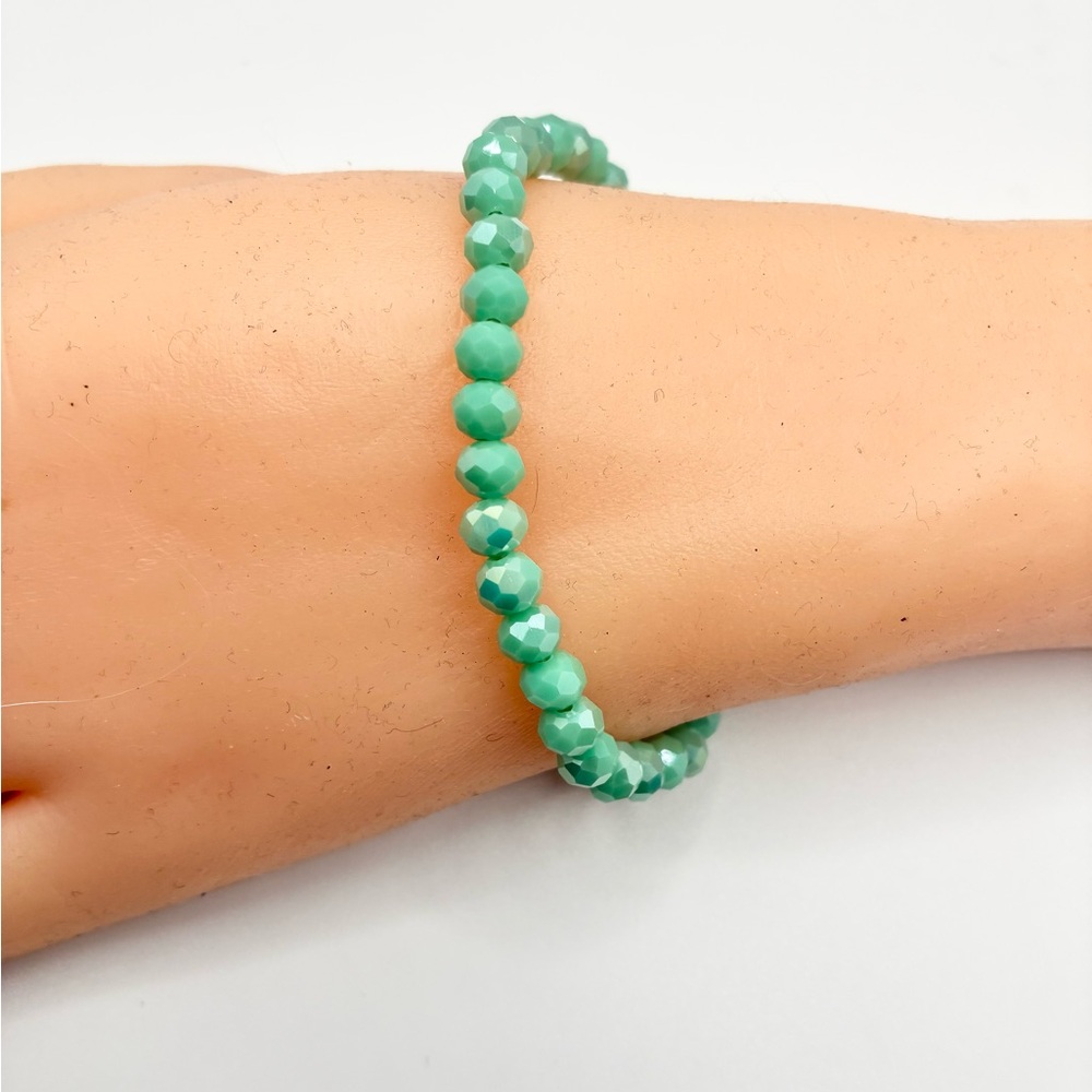 Green Beaded Bracelet